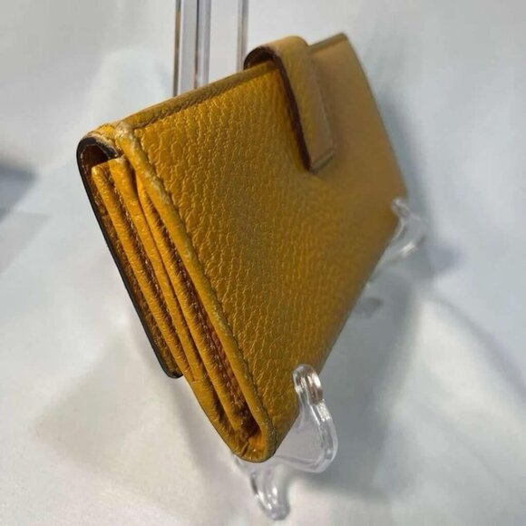 Gucci Bamboo Yellow Long Bifold Wallet - GREAT CONDITION - IN BOX - Picture 6 of 8